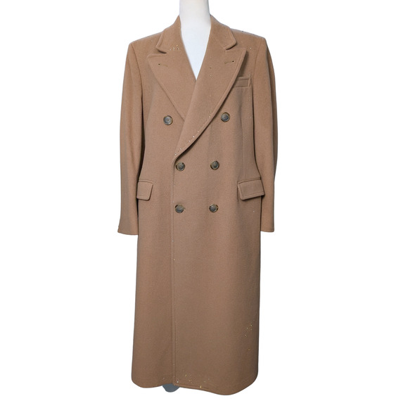 Tempo Europe London Fog 100% Wool Upcycled with 500 Austrian Crystals Coat - M/L - Picture 3 of 16